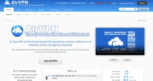 AirVPN site