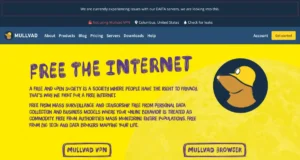 Mullvad VPN site