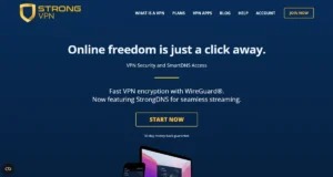 StrongVPN site